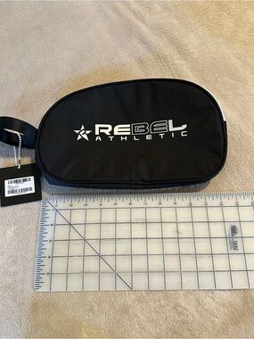 Rebel Athletic Black Toiletry Bag